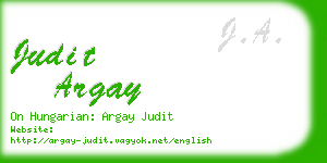 judit argay business card